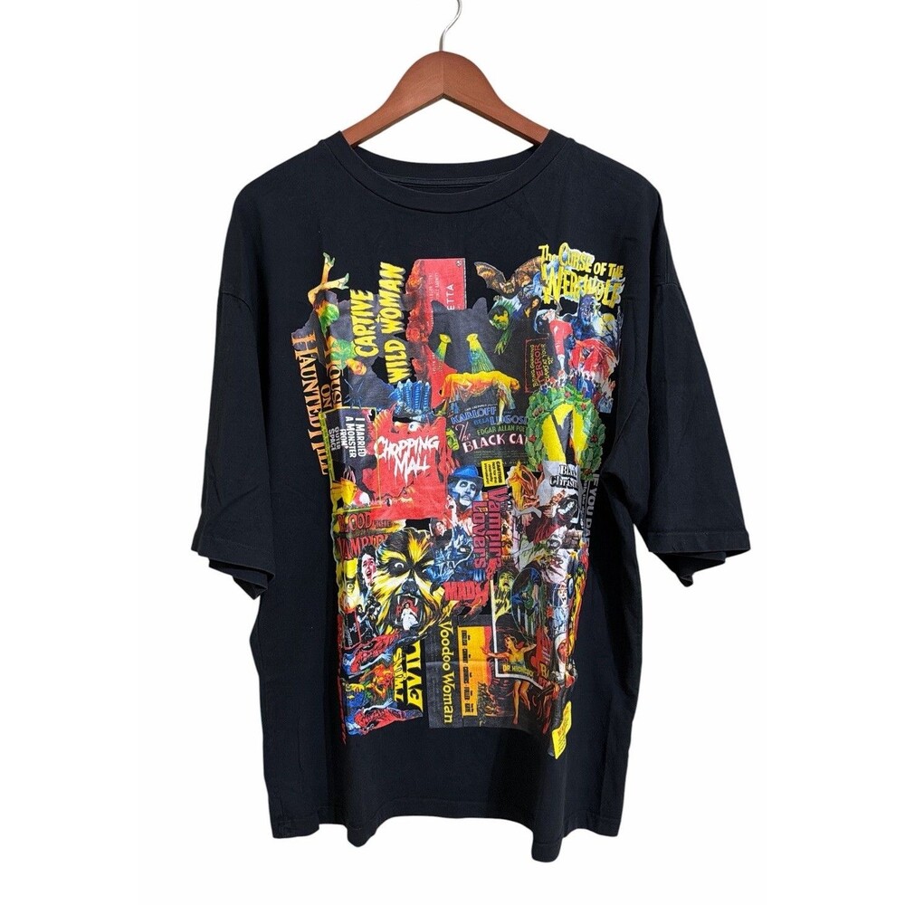 Welldone Heavy Shirt Collage Horror Movie Graphics Cotton Streetwear Size Small